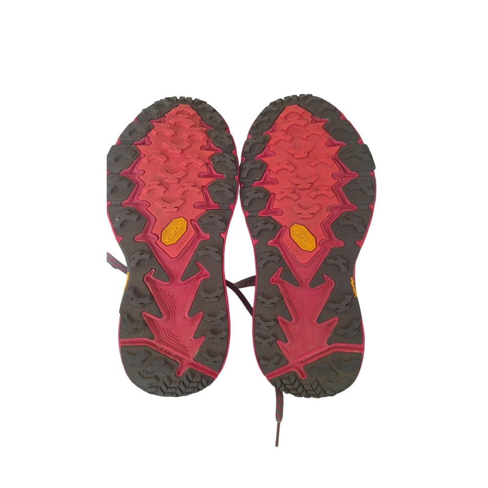 Hoka‎ One One Shoes Womens Size 7 gray pink Speedgoat 4 Trail Running Vibram - Picture 9 of 9